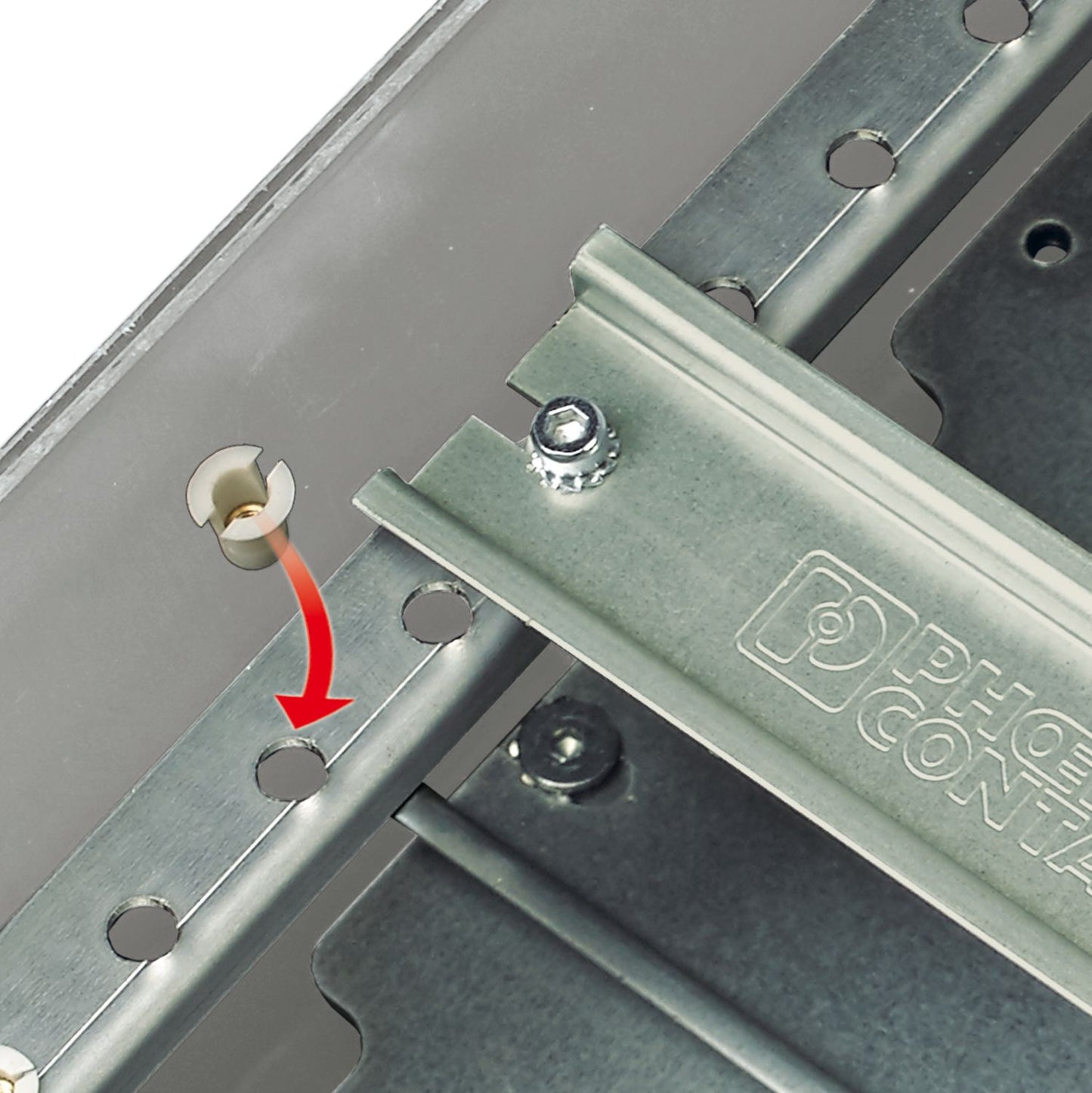 0801733 - NS 35/ 7,5 PERF 2000MM - Riel DIN